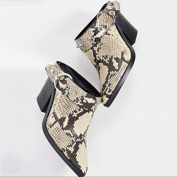 FINAL SALE-Rebecca Minkoff- Sallest Too block heel Mules  size 10 - Picture 4 of 8